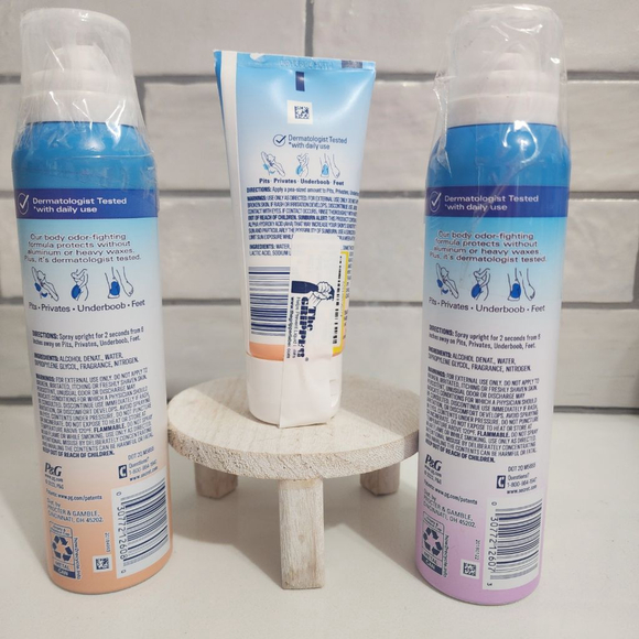 Women's Secret Whole Body Deodorant Spray & Cream One Size White Blue - Picture 2 of 5